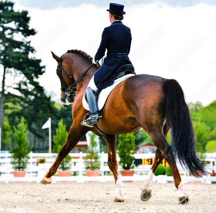 dressuurpaard bruin